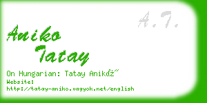 aniko tatay business card